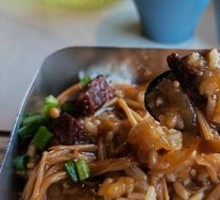 Beef and Mashed Potato Rice Bowl