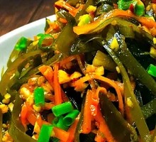 Cold-mixed kelp strands