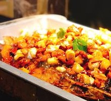 Kung Pao Chicken with Grilled Fish