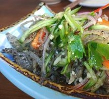 Stir-fried Barramundi Skin Salad