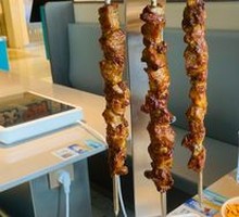 Grilled Pork with Large Skewers