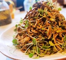 Fiddlehead Fern with Black Tofu Threads