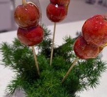 Candied hawthorn on a stick
