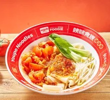 Tomato and Egg Oil-Poured Noodles