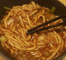 Kimchi Beef Fried Rice Noodles