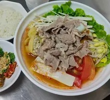 Sour Soup with Fresh Lamb Noodles