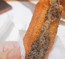 Oil-fried dough wrapped in rice cake