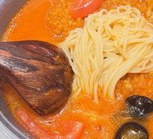 Tomato浓汤炸蛋面
