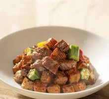 Mushroom Steak Cubes