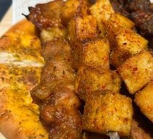Lamb Skewers on Iron Rods
