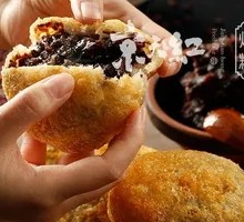 Osmanthus Red Bean Fried Cake