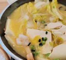 Braised Shrimp and Tofu in Clay Pot