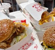 This Building Chicken and Beef Double Burger