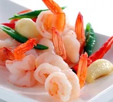 Stir-Fried Fresh Shrimp with Seasonal Vegetables