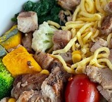 Honey-Glazed Chicken Breast Buckwheat Noodles