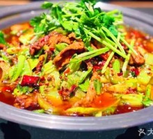 Freshly Sliced Beef with Green Vegetables
