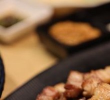 Thin-sliced pork belly