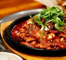 Grilled Pork Belly with Octopus