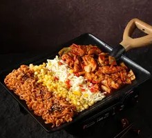 Cheesy Chicken Cutlet Spicy Turkey Noodles