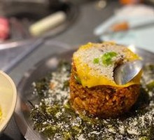 Cheese Pork Belly Kimchi Fried Rice