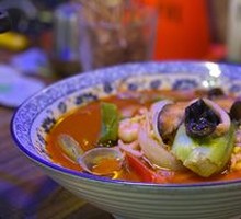 辣海鲜汤面