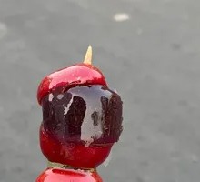 Red Bean Paste Candy Apples