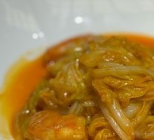 Stir-Fried Large Shrimp with Chinese Cabbage