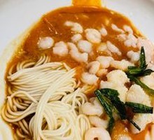 Egg Yolk Cheese Shrimp Dry Noodles