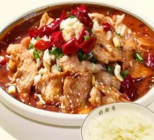 Spicy Sliced Pork in Boiling Sauce (Single Portion)