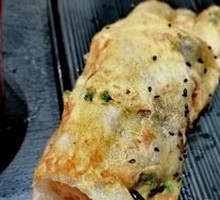 Egg Pancake with Fried Dough Sticks