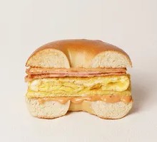 Ham Egg Bagel Sandwich