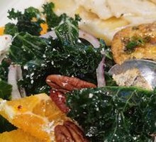 Kale Orange Pecan Feta Salad