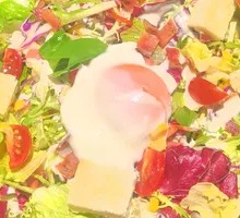 Hot Spring Egg Caesar Salad