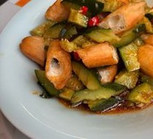 Fried Dough with Cucumber