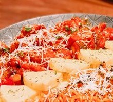 Pineapple Sticky Rice Cheese Spicy Chicken