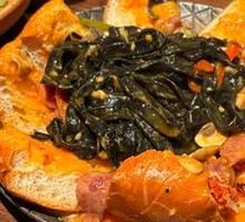 Korean Red Cheese Bread Pasta