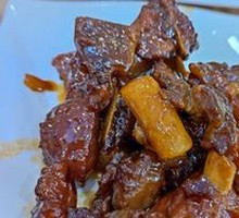 Braised Pork Ribs with Rice Cake