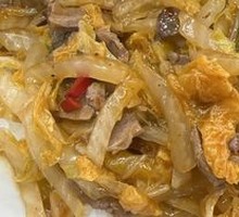 Cabbage Beef Rice Bowl