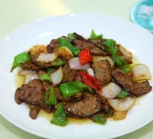 Onion Stir-fried Pork Liver