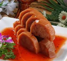 Glutinous Rice Stuffed Lotus Root with Sugar