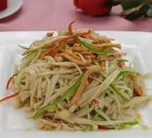 Shredded Pork with Enoki Mushrooms