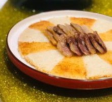 Savory Pork Sausage Pan-Fried Glutinous Rice Cake