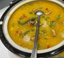 Golden Soup Simmered Softshell Turtle with Millet