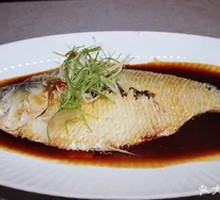 Steamed Mandarin Fish with Autumn Soy Sauce Glaze
