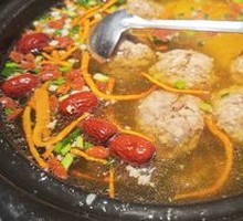 Hand-Chopped Meatball Soup