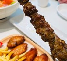 Lamb Skewers on Red Willow Branches