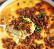 Minced Meat Steamed Egg