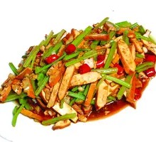 Celery and Tofu Skin Shredded Pork