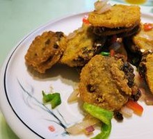 Salted Pepper Lotus Root Stuffed with Meat