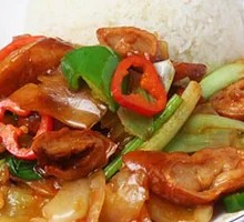 Sour Cabbage and Pork Intestine Rice